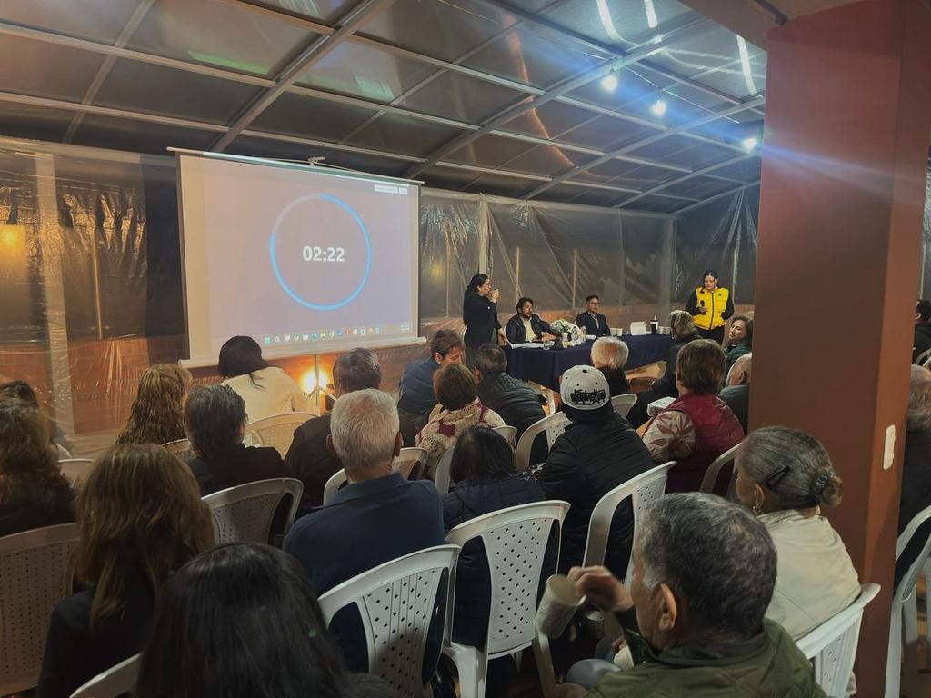 Votación con timer en vivo durante asamblea